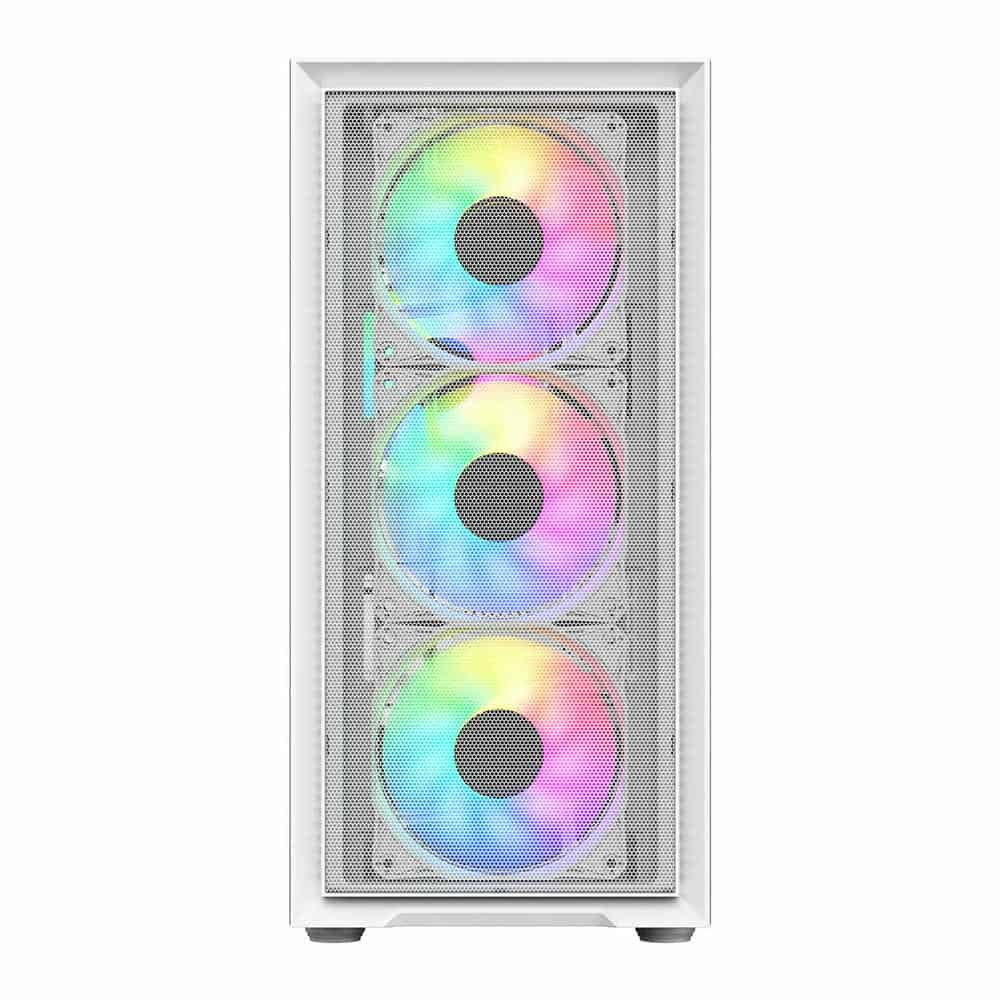 (image for) CiT Luna White Tempered Glass MicroATX Case